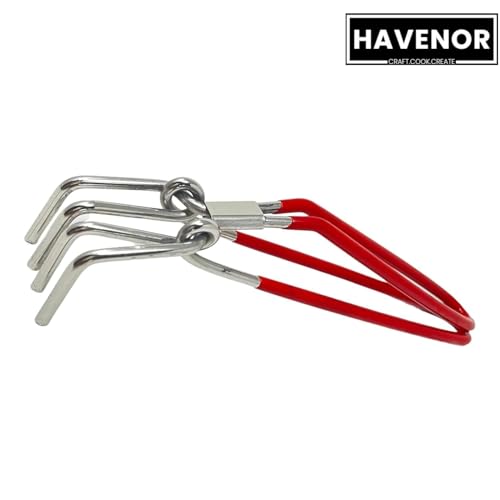 Image of Stainless Steel Pakad Tongs for Kitchen | Utensil Holder Durable and Sturdy Kitchen Tools (Pakkad) (2, Small)