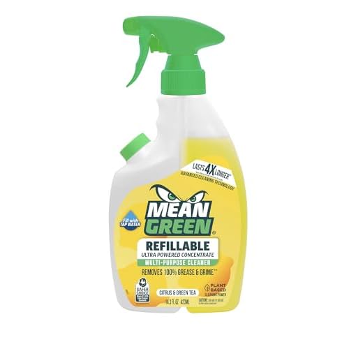 Mean Green Refillable Ultra Powered CONCENTRATE Multi Purpose Cleaner, Citrus & Green Tea, 14.3 fl oz