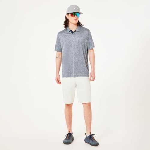 Oakley Mens Aero Hydrolix Polo Shirt, Abyss/Cement Heather, XX-Large by Oakley - Used condition - Image 7