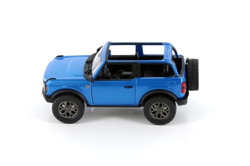 2022 Bronco Open Top Modelo Escala 1:34 Azul miniatura 2