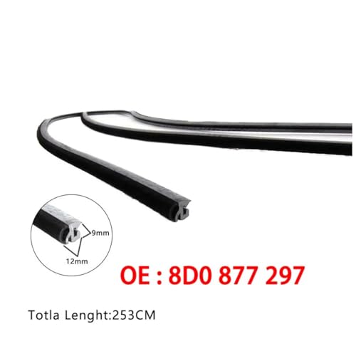 Joint de toit ouvrant en verre Golf caoutchouc étanchéité 8D0877297 - 6