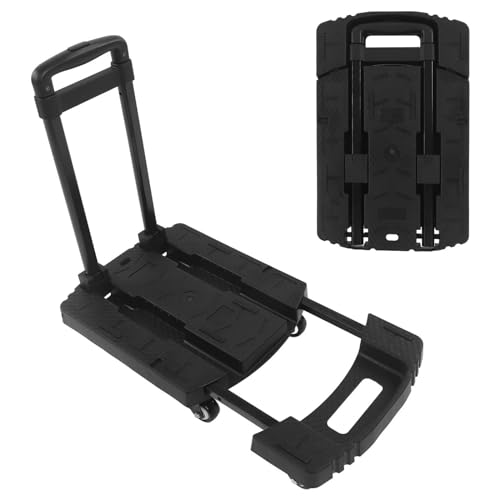 Carretilla plegable portátil con altura ajustable y base retráctil miniatura 7