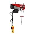 110V 440 Lbs Lift Electric Hoist, Electric Winch, Garage Ceiling Crane Overhead, Zinc-Plated Steel Wire Hoist for Garage, Warehouses, Factories Lifting, 39ft Lifting Height (440 LBS)