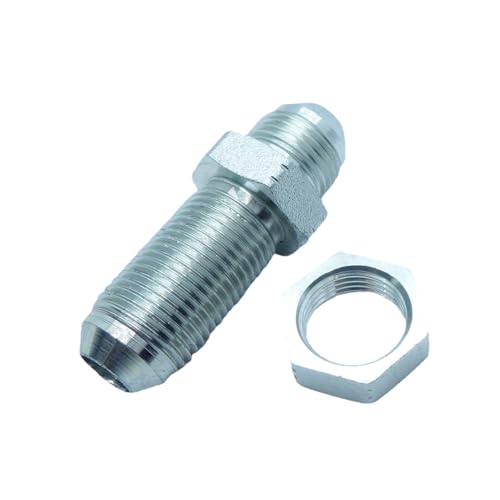 Image of 1 Piece 1 /2#8 JIC 37 Male Flare to #8 1 /2 JIC 37 Flare Bulkhead Union Adapter Straight Hydraulic Steel Fitting Connector