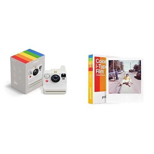 Polaroid - Now Gen3 - Appareil Photo instantané + Film Couleur (8 Photos) - Blanc