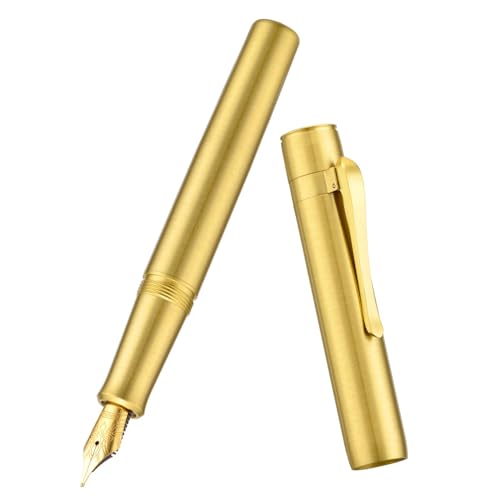 Stylo plume en laiton convertible format court KLVN stylo de poche cartouche encre