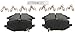 BOSCH BE2397H Blue Ceramic Disc Brake Pad Set with Hardware - Compatible with Select Acura MDX; REAR