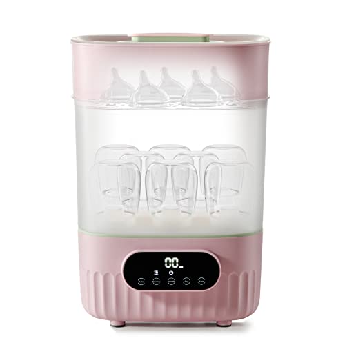 Image of Baby Bottle Sterilizer and Dryer, Bc Babycare Electric Steam Sterilization Machine, Universal Sterilizing of All Bottles: Plastic, Glass, Pacifiers,Breast Pump Parts (HEPA Filter)