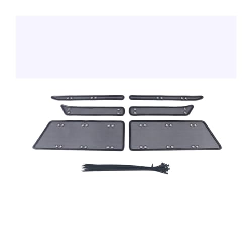 QXWRLD Filet de Protection contre les insectes de voiture, maille de calandre avant, accessoires de style automobile, 6 pièces, for Civic, 10e 2016 – 2021 Moustiquaire anti-insectes pour calandre de v