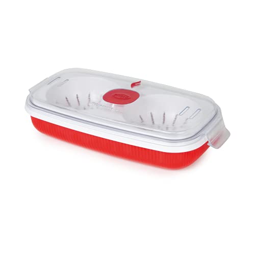CUCINA AL MICRO ONDE E CONSEVA DOVE VUOI: Cucina le tue uova in 3/ 5 minuti. Lavabile in LAVASTOVIGLIE MAX 45°, senza problemi di distorsione delle forme. Utilizzabile in FRIGORIFERO e FREEZER fino a - 18° gradi. I tempi e le temperature di cottura possono variare a seconda della prestazione del tuo microonde.