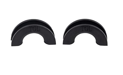 TGL Pack 2 D-Ring Shackle Isolators, D Ring Protectors for 3/4 inch D Ring Shackles. Reduce Rattling, Protect Your Bumper from Damage (Black Color). Compatible with Jeep Accessories, Ford, Toyota.