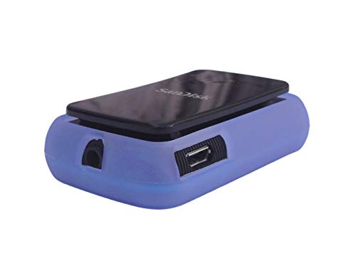iShoppingdeals Protective TPU Cover Case for Sandisk Clip Sport Go (SDMX30) MP3 Player 2019 Release (Light Blue)