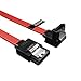 Price comparison product image rhinocables Sata Cable II, Sata Power Splitter, Serial ATA Hard Drive Data Locking Lead, Right Angled or Straight Head (45cm, Right Angled to Straight Heads)