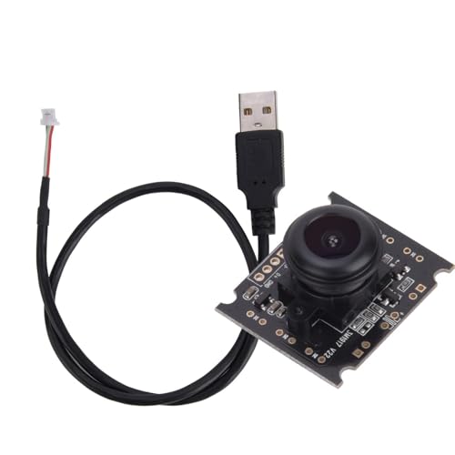 Agatige Módulo De Cámara USB, Cámara Gran Angular De 110°, Salida 2048 X 1536, Mini Video Incrustado Cámara Web, Módulo De Cámara USB Móvil, Cámara Web De Marco Alto