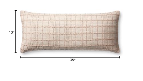 Image of Loloi Magnolia Home Liv Beige 13'' x 35'' Cover w /Poly Pillow