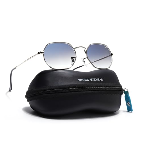 Image of Voyage UV Protection & Gradient Hexagonal Sunglasses for Men & Women
