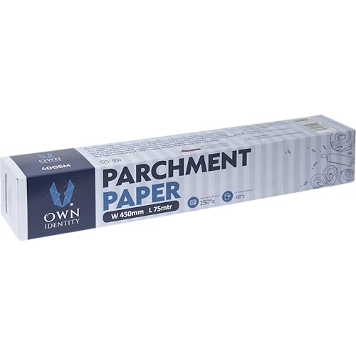 Parchment Paper Roll - 45cm x 75m - Non-Stick Baking Paper for Cooking, Grilling & Food Prep, Heat Resistant, Greaseproof & Easy to Cut for Professional Kitchens & Home Use
