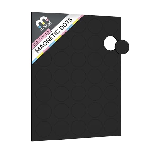 TMS Magnets for Crafts Self-Adhesive (1.5mm thick, 25mm [70 circles in pack])