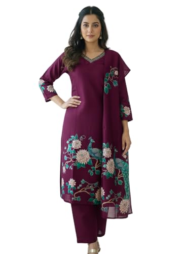 Image of Lymio Kurta Pant and Dupatta Set for Women | Kurta Set for Women (K-222-223)