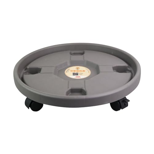 Paquetes de 32 cm con ruedas, soporte para plantas en maceta, planta resistente con ruedas, soporte redondo resistente para plantas, base de rodillo para plantas, mudanza de macetas, rodante