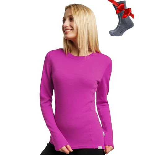 Merino Wool Base Layer Top & Socks - Midweight 250 g/m2