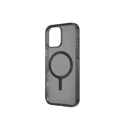 UNIQ CLARIO (ECO) Coque de téléphone compatible avec iPhone 16 Pro (2024) 6.3, chargement MagClick (fumée)
