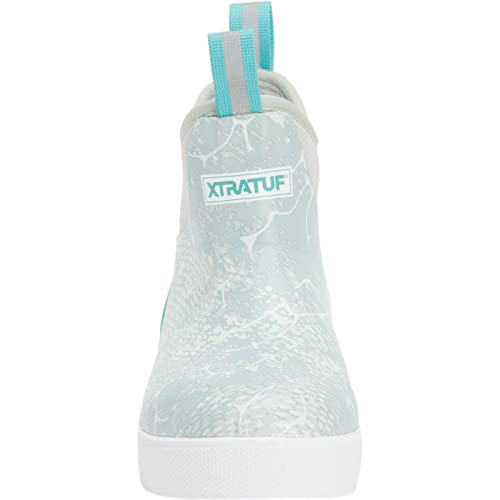 Xtratuf Women's Wheelhouse 6 Inch Ankle Deck Boot, Blue Coho, Size 113