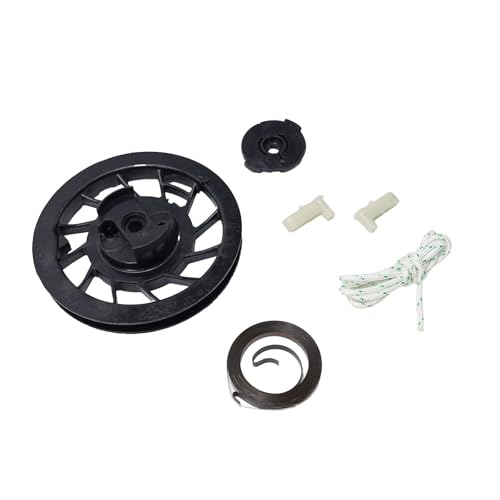 Gdfnmogo Kit de reparación de retroceso para motores Briggs & Stratton Classic 35/375 y Sprint 450/500/550, incluye polea, resorte, trinquetes y cable, metal y