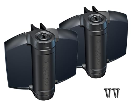 D&D Technologies TCHD1L2S3BTS TruClose Heavy Duty Gate Hinges, for Self Closing Metal, Wood, or Vinyl Gates up to 154 Pounds, with Alignment Legs, for Square Gate Frame and Post, Black, 2 Count