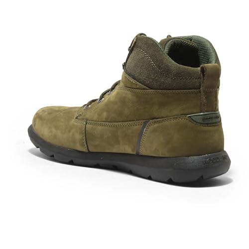 Image of Woodland Men Olive Green Shoes