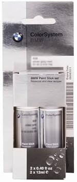 Amazon.com: BMW touch-up paint stick set (basecoat plus clearcoat) NON ...