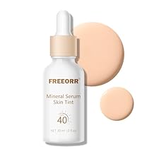 Skin Tint with SPF 40,24HR Tinted Mineral Sunscreen Serum with Zinc Oxide,Multi-use Tinted SPF Serum Foundation,Long Lasting Full Coverage Buildable Foundation-Classic Ivory, 1 Fl Oz
