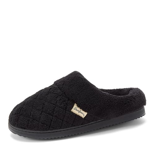 Image of Dearfoams Women's Memory Foam House Slippers - Libby Terry Clog With Wide Widths