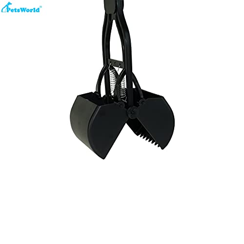 PETSWORLD Pet Pooper Scooper for Dogs and Cats with Long Sturdy Handle, High Strength Material for Easy Grip and Durable Spring for Easy Grass and Gravel Pick Up - Thumbnail 6