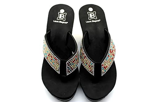 Sandali scarpe donna con zeppa Laura Biagiotti