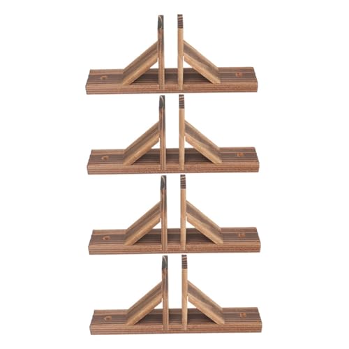 Support de clôture en bois lot de 4 pour fixation et ancrage de palissade