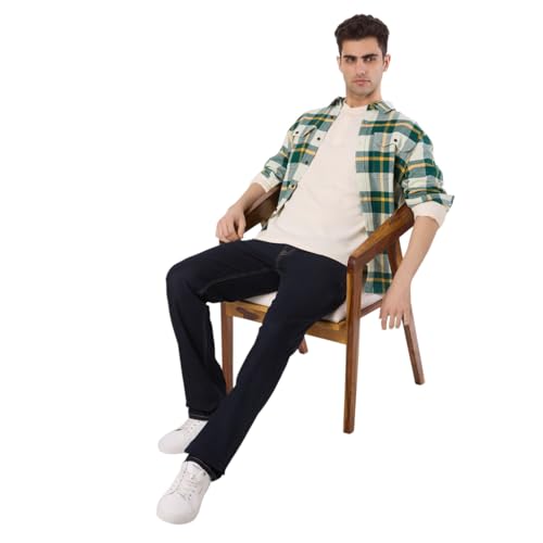 Image of Pepe Jeans Men's Straight Fit Jeans|Mid Rise |Stretchable Fabric| Jeans for Men | Available in Plus Size