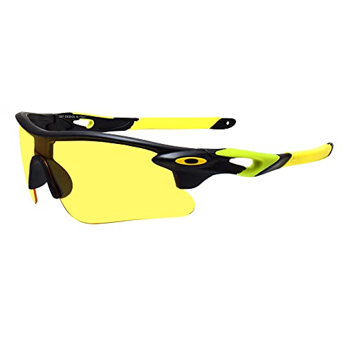 Image of Peter Jones Men Wrap Around Sunglasses Frame, Transparent Lens Free Size (NDM007)