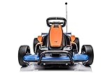 DAKOTT McLaren Electric Go Kart for Kids Ages 6-12, Up to 154 lbs, 24V 4-Wheel Electric Go Cart, 5-9...