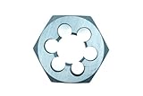 Century Drill & Tool 98215 High Carbon Steel Fractional Hexagon Die, 3/4-10 NC