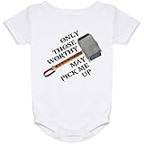 Only Those Worthy May Pick Me Up Baby Bodysuit, Baby Thor Toddler Outfit, Infant Cloth, Newborn...