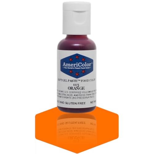 Americolor Soft Gel Paste Food Coloring, Orange, .75 Oz