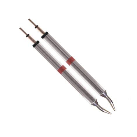 Image of Thermaltronics K80TZ010 Tweezers Cartridge Pair - Conical Sharp 1.0mm (0.04in)