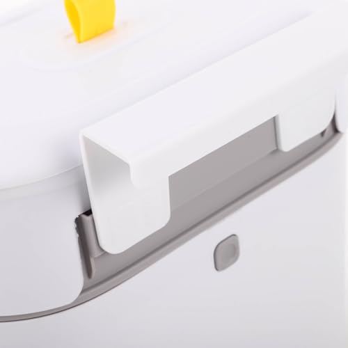 Caneca de basura colgante para cocina con tapa blanca miniatura 3