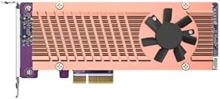 QNAP QM2-2P-344A Dual M.2 PCIe SSD Expansion Card, Supports up to Two M.2 2280/22110 Form Factor M.2 PCIe (Gen3 x4) SSDs, PCIe Gen3 x4 Host Interface, Low-Profile Bracket pre-Loaded, 2 x SSD