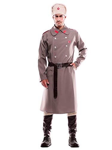 EUROCARNAVALES Disfraz de Ruso Gris para Hombre