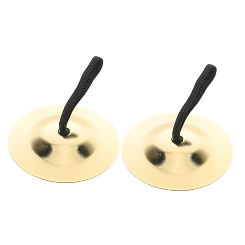 Totority 1 ペア 純銅製フィンガーボウルとシンバル トランスミッションネジ 調節可能なネジ 食べ物の皿と食器 ベリーダンスシンバル ベリーダンスのフィンガーシンバル 金属、ポリエステル繊維