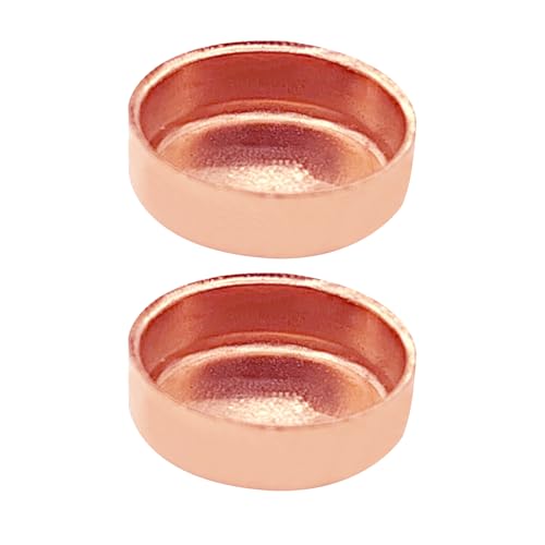 BesNPT 2 Pack Copper Sweat Plug End Cap Pipe Fitting for 1-1-2 Copper Pipe,Suit for Plumbing HVAC Air Conditioner