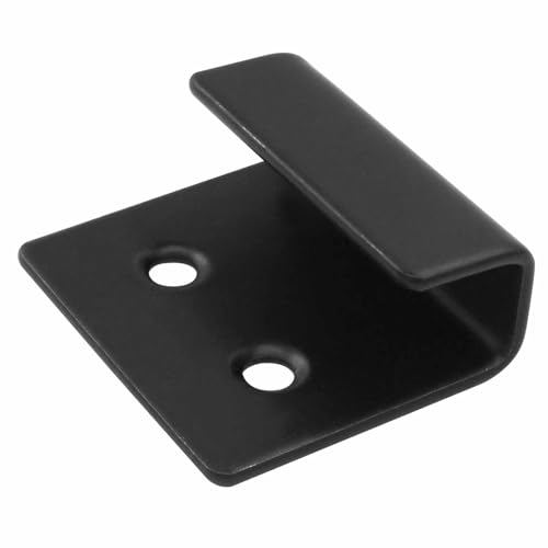 Image of Bivethoi 10 Pcs Tile Display Wall Hanger, Stainless Steel Wall Mount Brackets Hook, Heavy Duty Tile Hanger for Mirrors, Picture Frame Ceramic Wall Display (Small Size, Black)
