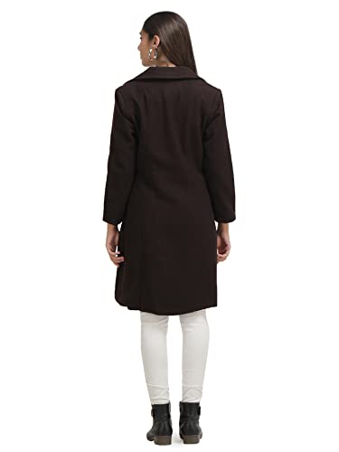Image of AOL Women's Double Breasted Knee Length Coat